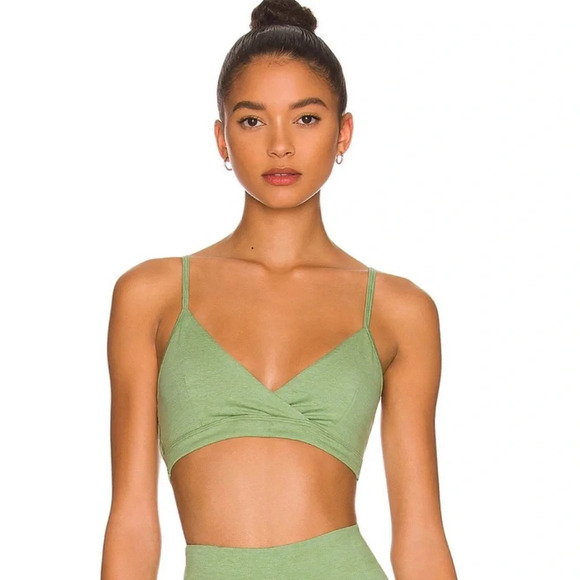 WellBeing + BeingWell Loungewell Willow Sports Bra Green Revolve - Picture 1 of 11